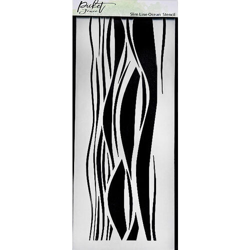 Slim Line Ocean Stencil SC-206 by Picket Fence