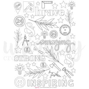 Country Roads Watercolour Cut-Aparts