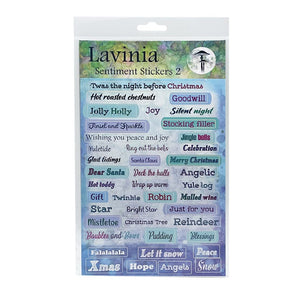 Christmas Word Sentiment Stickers by Lavinia