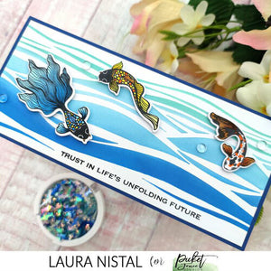 Slim Line Ocean Stencil SC-206 by Picket Fence