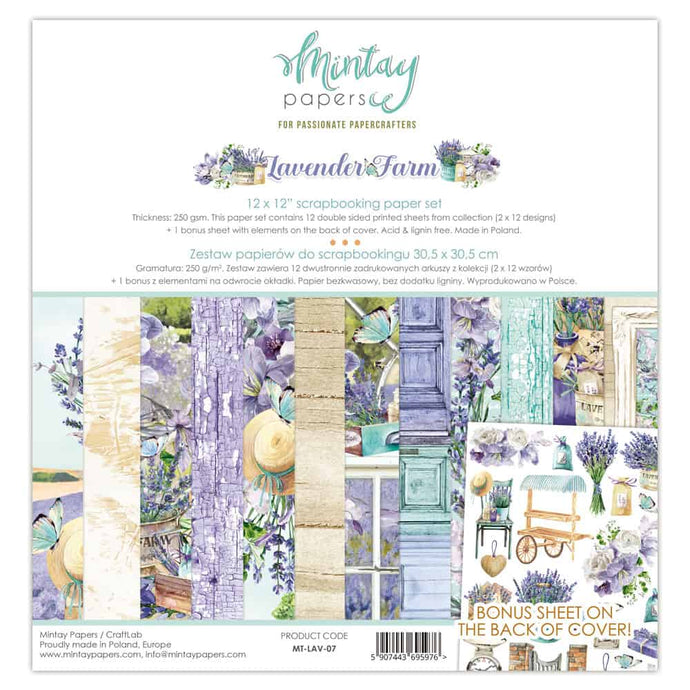 Lavender Farm 12 x 12 pack by Mintay