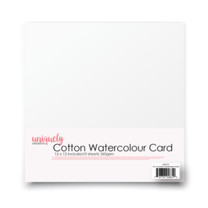 12 x 12 Cotton Watercolour Card