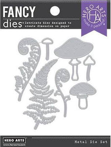 Mushroom and Ferns Fancy Dies