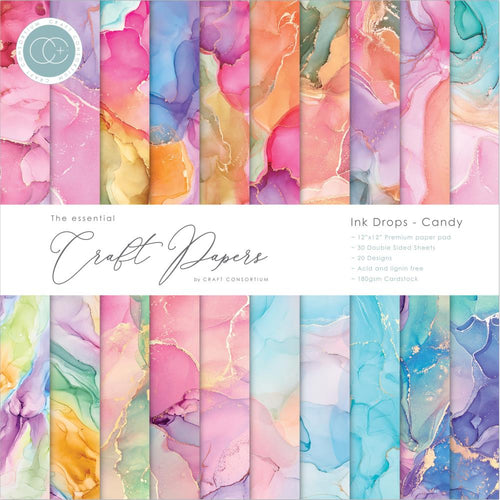 Ink Drops - Candy 12 x 12 by Craft Consortium