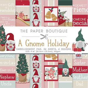 A Gnome Holiday 8x8 Embellishment Pad