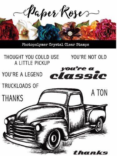 Vintage Truck Clear Stamp