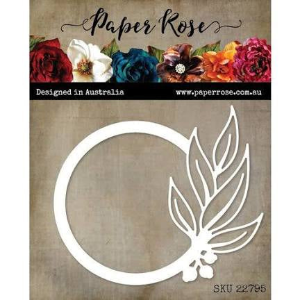 Gum Leaf Circle Frame 22795 by Paper Rose