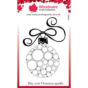 Curly Ribbon Bubble Bauble Stamp by Jane Gill