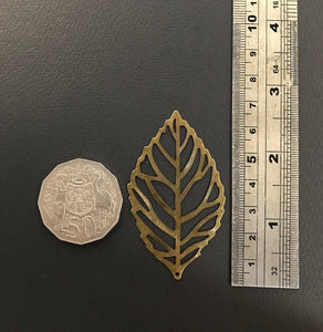Large metal leaf