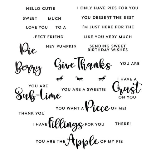 Perfect Pie Sentiments STP-105 Spellbinders
