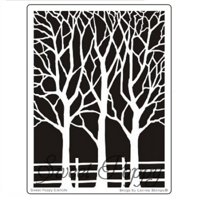 A walk in the Park - metal tree stencil by Sweet Poppy