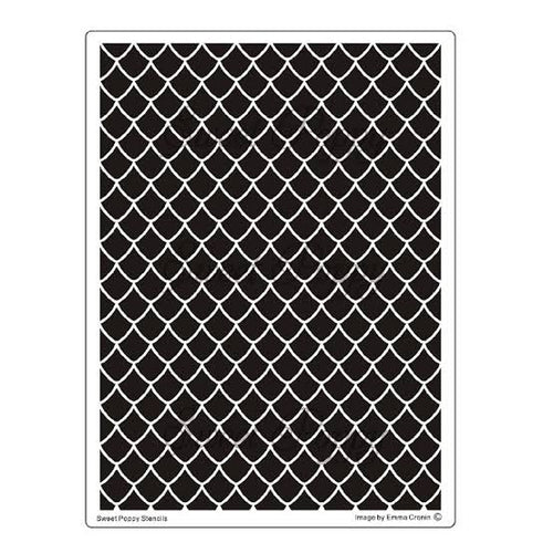 Scales Metal Stencil by Sweet Poppy SP6-121