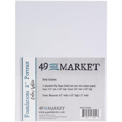 Foundations 2 “ portrait album in white