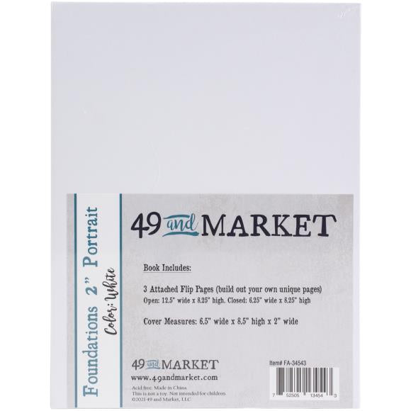 Foundations 2 “ portrait album in white