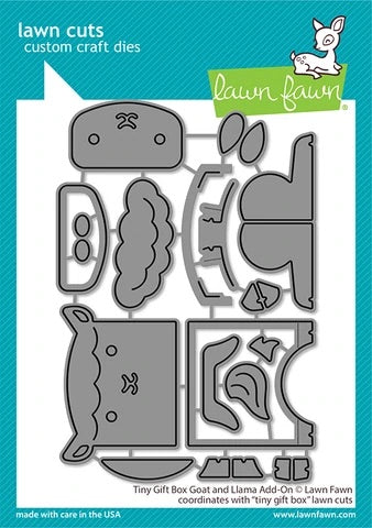 Tiny Gift Box Goat and Llama Add-On Dies